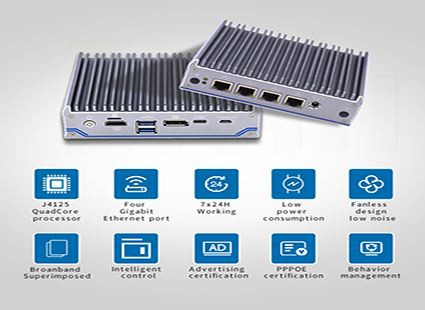 مینی کامپیوتر 4 Lan J4125 چهار هسته فایروال پردازنده